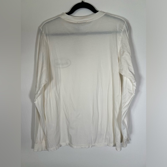 NWT Ragdoll Los Angeles white long slv tshirt logo sz M California beachy - Picture 2 of 10